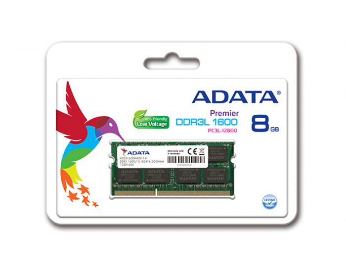 ADATA LAPTOP RAM 8GB DDR3 1600 MHZ